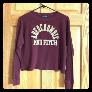 Cropped Long Sleeved Shirt by Abercrombie &‎ Fitch